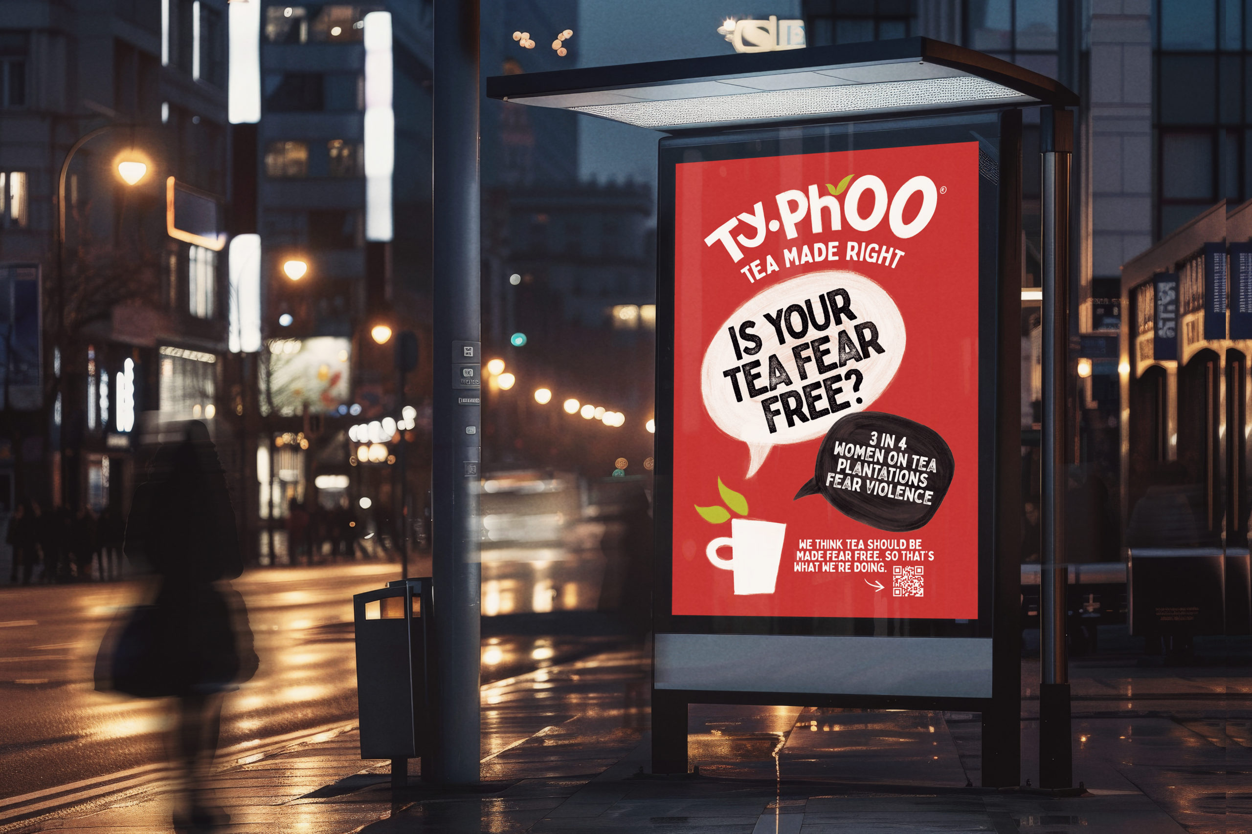 Typhoo billboard night